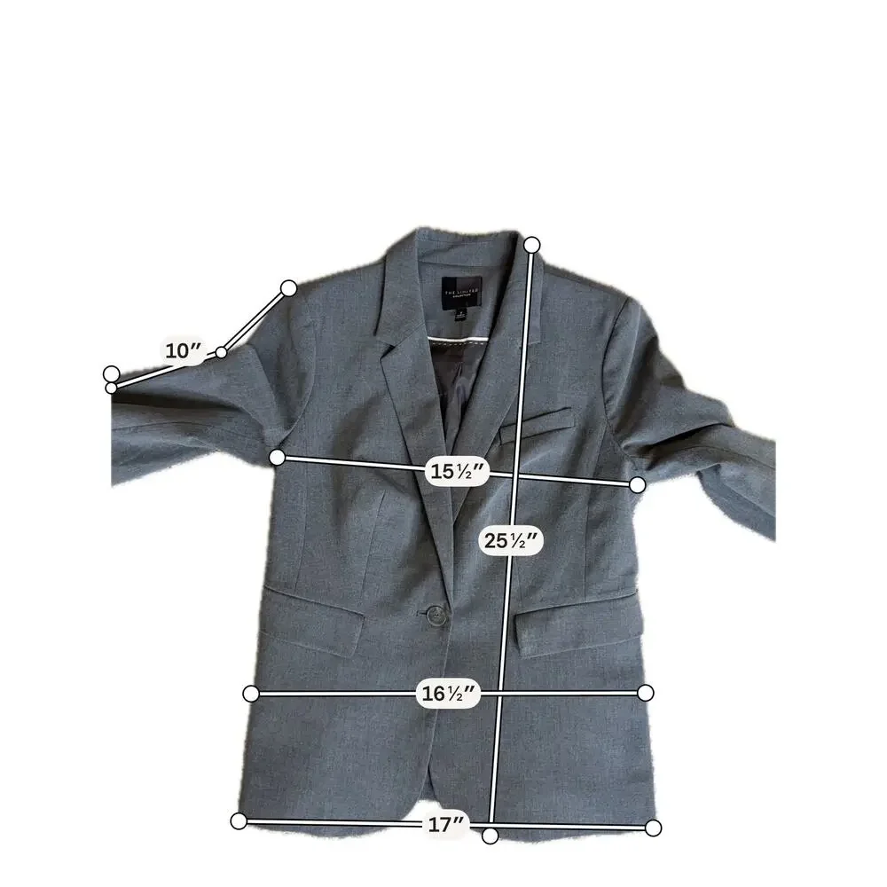 The Limited collection gray blazer euc 2